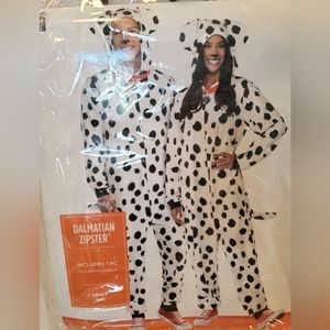 Dalmation Zipster Onsie S/M Halloween Costume